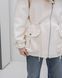 Noir cashmere milk parka with Finnish fox fur in Dark sable