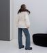 Noir cashmere milk parka with Finnish fox fur in Dark sable