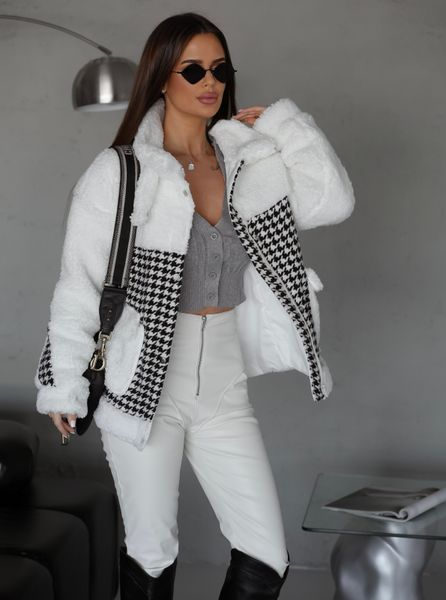 Sheepskin coat Goosefoot White