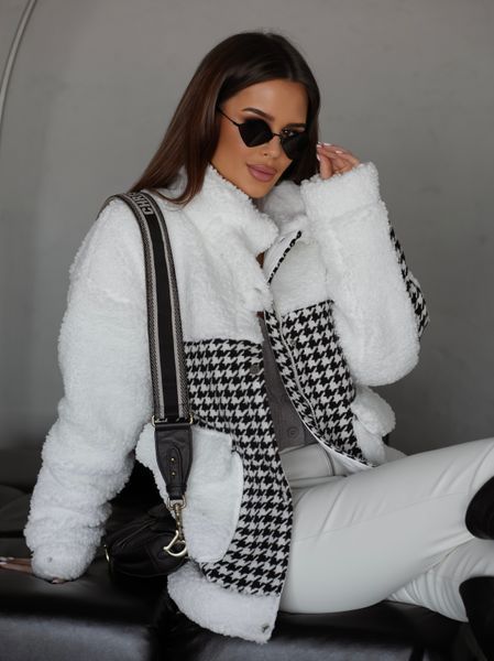 Sheepskin coat Goosefoot White