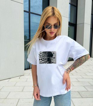 Футболка Leo W/B Біла SUM-FUT-LEO-WB-WHITE-XS/S фото