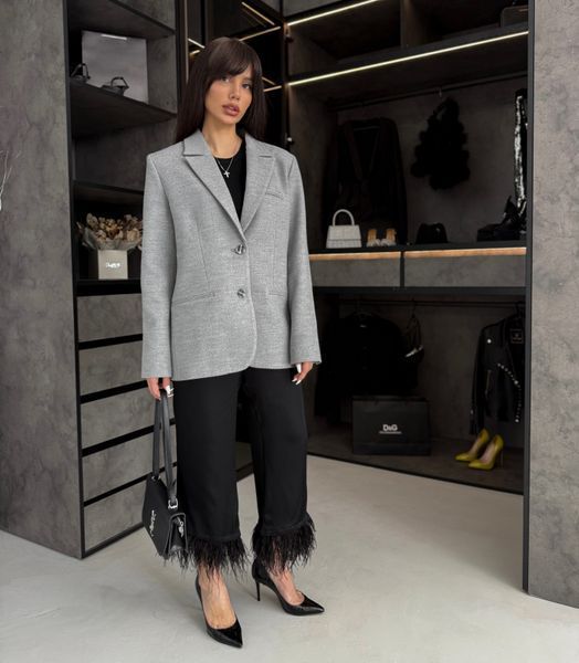 Monica coat-jacket light grey