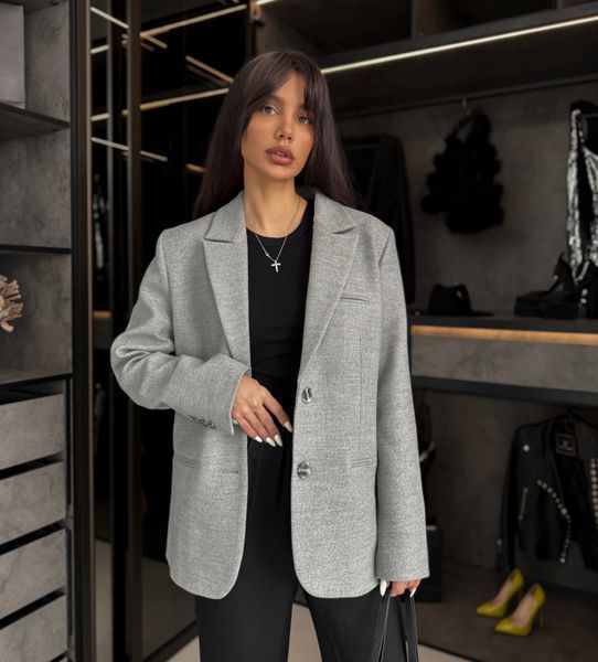 Monica coat-jacket light grey