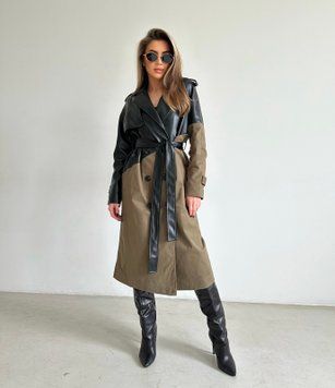 Тренч Комбі довгий Хакі SA-TRENCH-KOM-KHAK-XS-S фото
