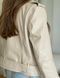 Leather jacket Vegan Beige