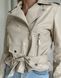 Leather jacket Vegan Beige