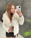 Косуха кашемір Біла із хутром Фінського Песця WI-KOS-FUR-WHITE фото 1