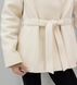 Bella milky cashmere coat with tinted Black Fox fur