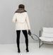 Bella milky cashmere coat with tinted Black Fox fur