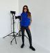Sleeveless jacket velvet raincoat Blue