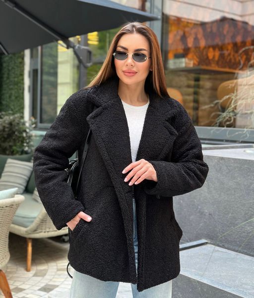 Шуба тедді Mini Чорна SA-TEDDI-MINI-BLACK-XS/S фото