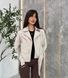 Leather jacket Cashmere Beige