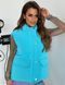 Sleeveless jacket velvet raincoat Sky Blue