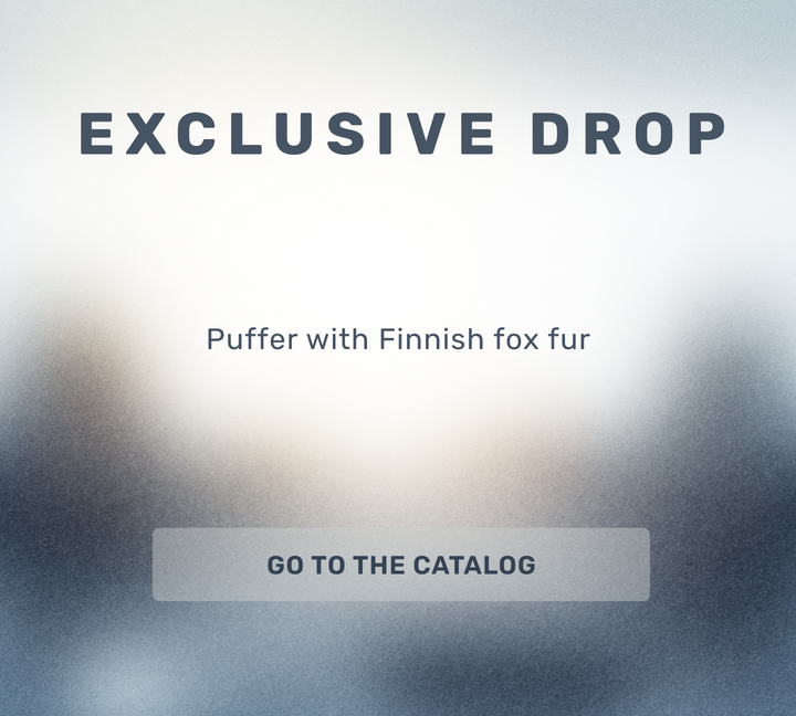 Puffer with the Finnish Arctic fox