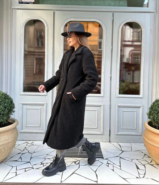 Шуба тедді Maxi Чорна SA-TEDDI-MAXI-BLACK-XS/S фото
