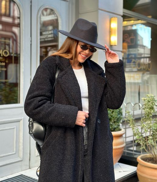 Шуба тедді Maxi Чорна SA-TEDDI-MAXI-BLACK-XS/S фото