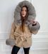 Пончо бежеве з хутром Фінського Песця (зима) SA-PONCHO-FINPES-BEIGE фото 7