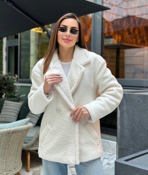 Шуба тедді Mini Молочна SA-TEDDI-MINI-MILKY-XS/S фото