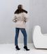 Noir cashmere biege parka with Finnish fox fur in Dark sable
