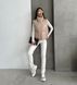 Sleeveless jacket Vegan Beige